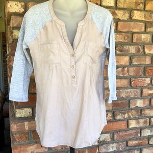 Express satin jersey Henley